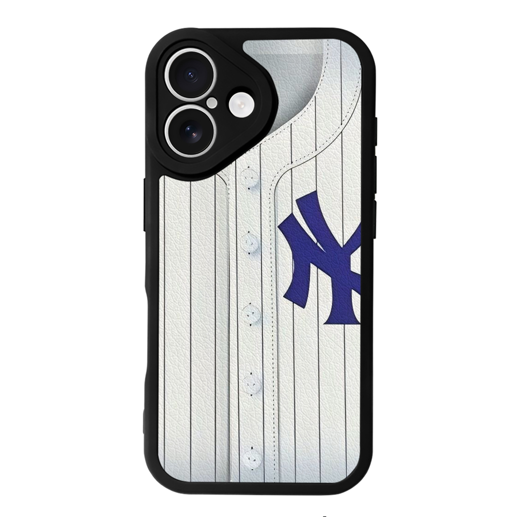 New York Yankees 213 IPhone 16 Silicone Leather Case – UV Print, Lambskin Texture – Perfect Fit, Wireless Charging Compatible, Scratch Resistant, Precise Cutouts – Stylish Protection For IPhone 16